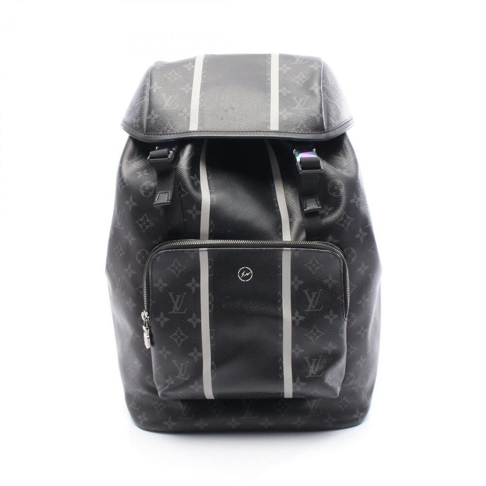 Louis Vuitton Fragment Backpack Rucksack Canvas Leather Monogram Eclipse Black